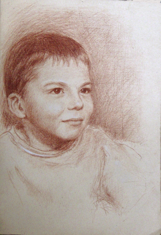 portret Huberta, tech. rysunek pastelą ,wym 22,5x32,5,rok 2010.jpg