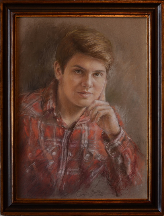 portret chłopaka ,tech. sucha pastela, wym.JPG