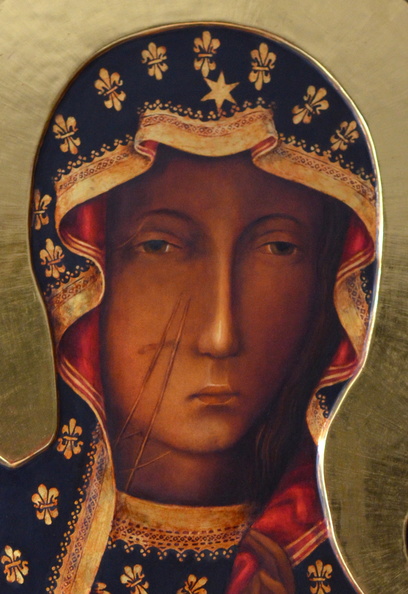 Kopia Ikony Matki Boskiej Częstochowskiej  Ikona Jasnogórska   obraz Matka Boska Częstochowska